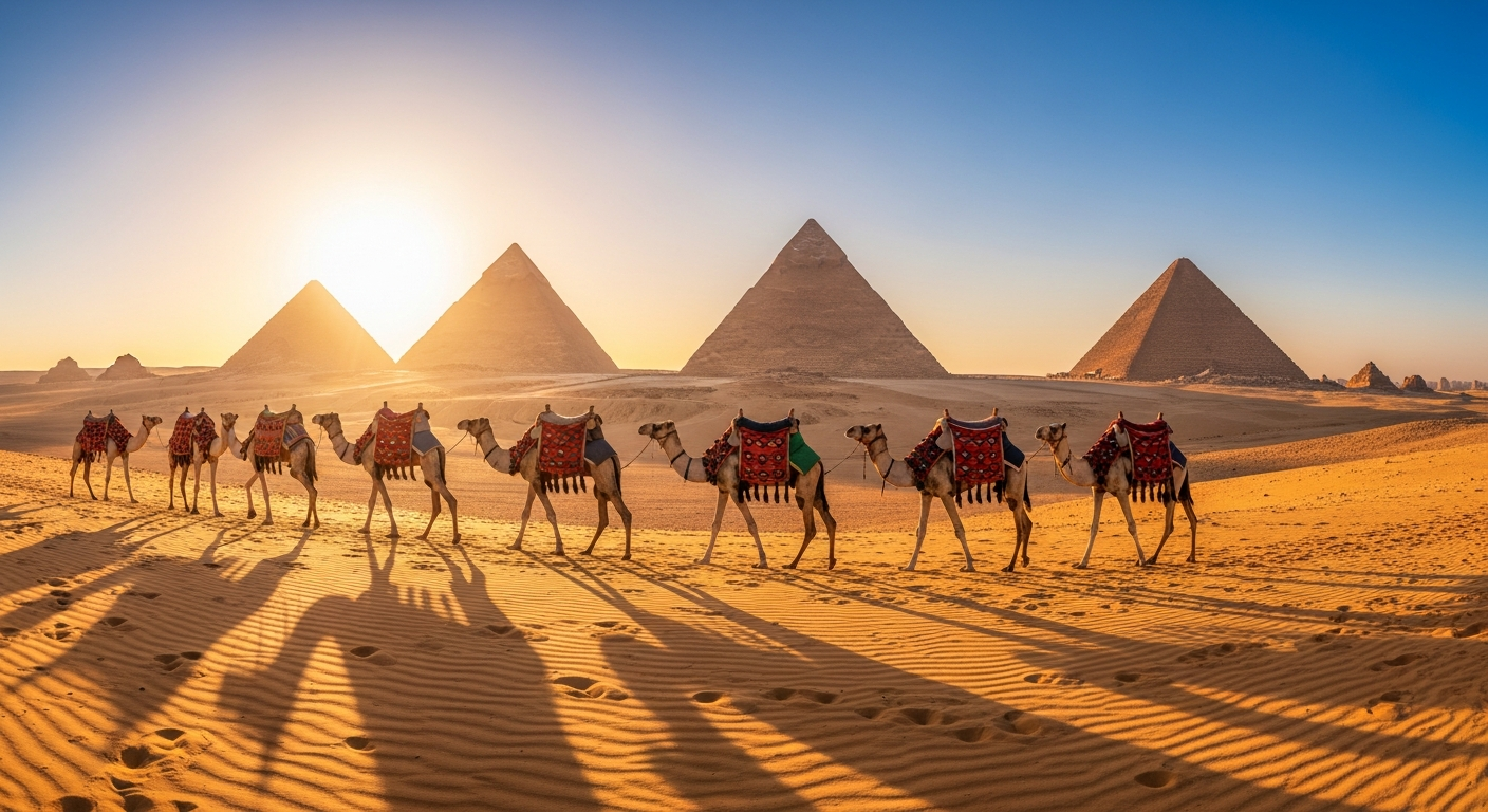 Camel & Horse Riding at Giza Pyramids