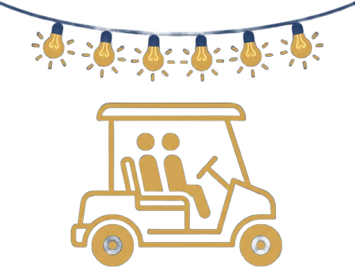 St Augustine Golf Cart Lights Tour