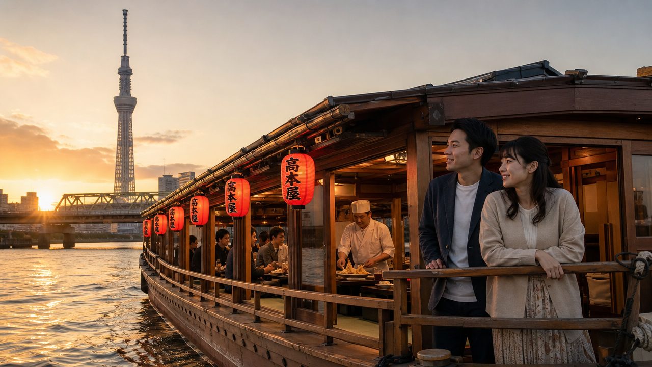 Yakatabune Dinner Cruise Tokyo