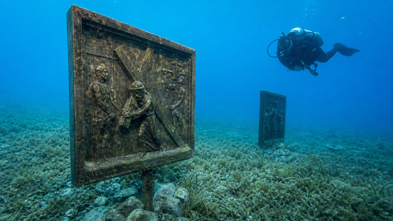 Croatia Underwater Museum Via Crucis Experience