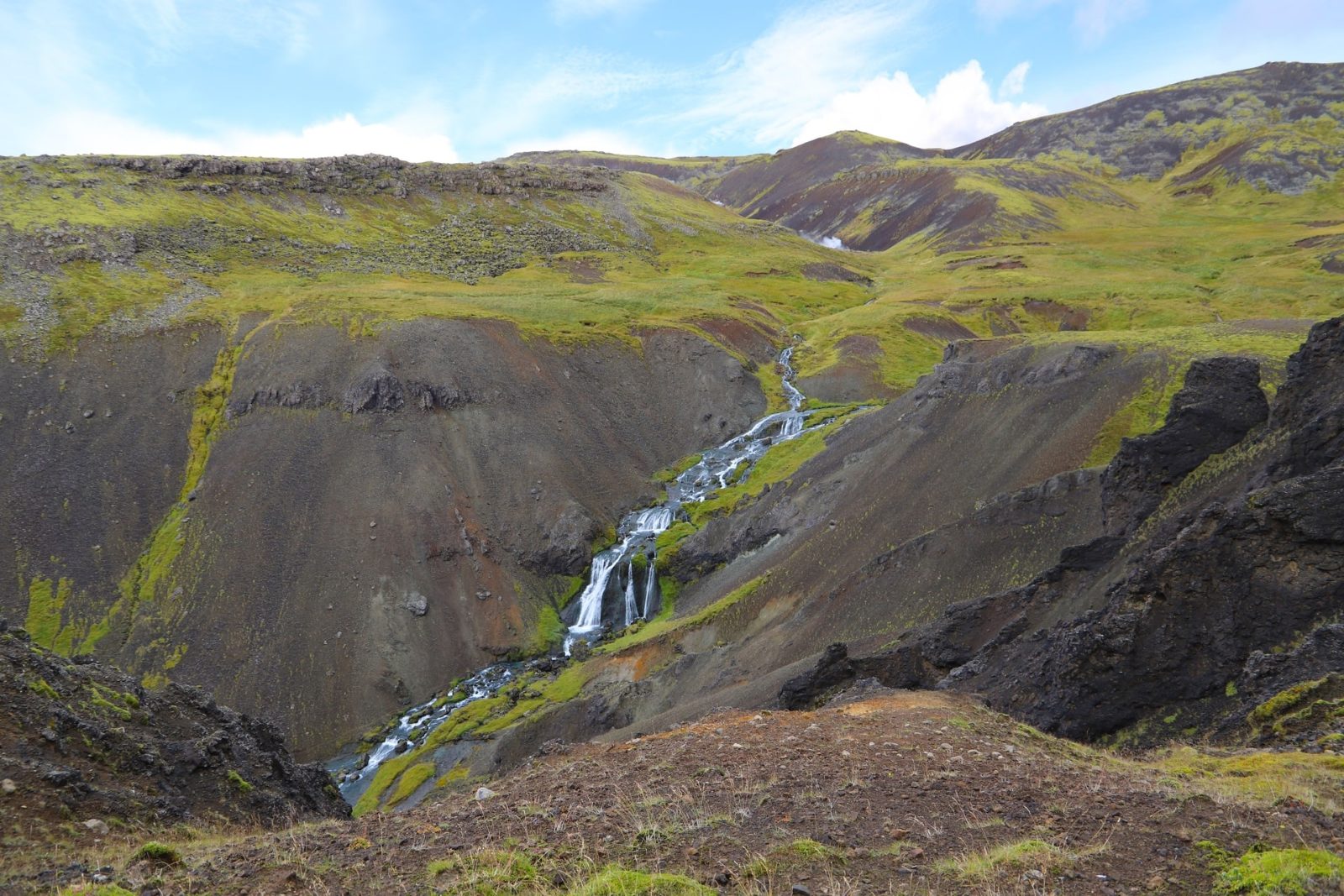 Djúpagilsfoss Waterfall