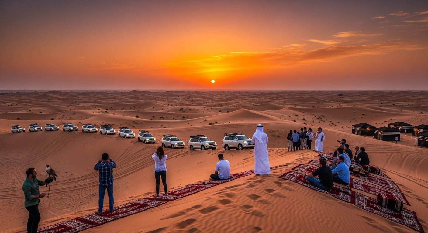 Dubai Sunrise Desert Jeep Safari With Wildlife Experience