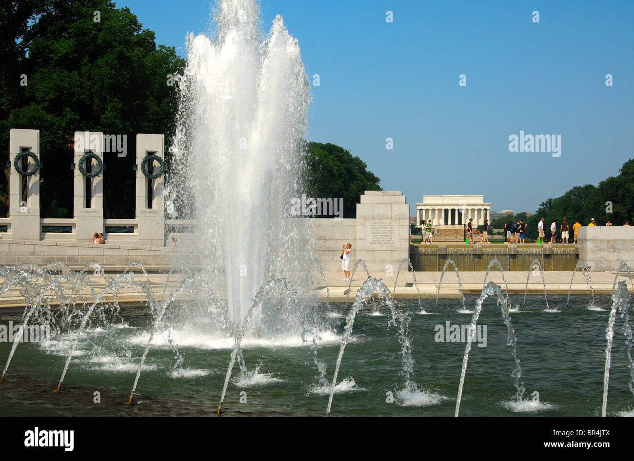 WWII Memorial Rainbow Pool Aussichtspunkt