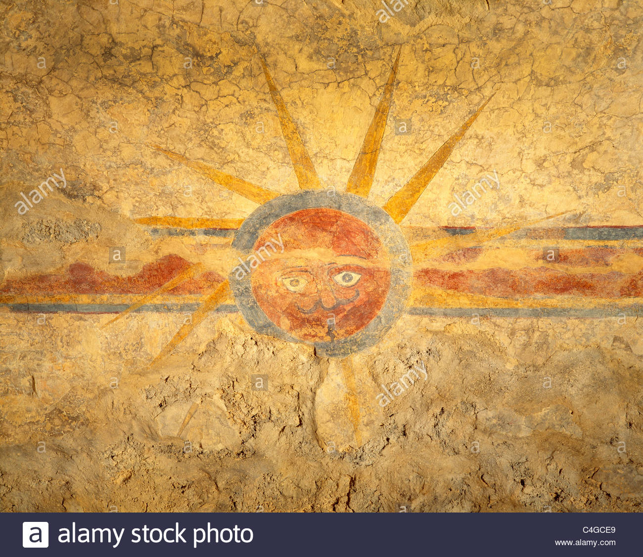 Mission Concepción Eye of God Fresco