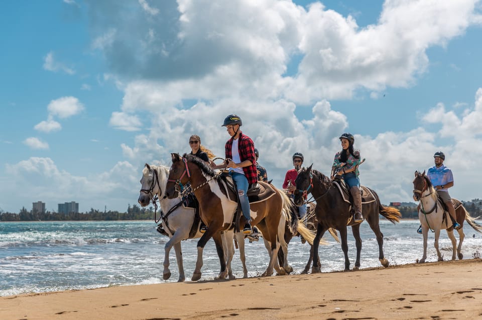 Try horseback riding on the beach puerto rico
