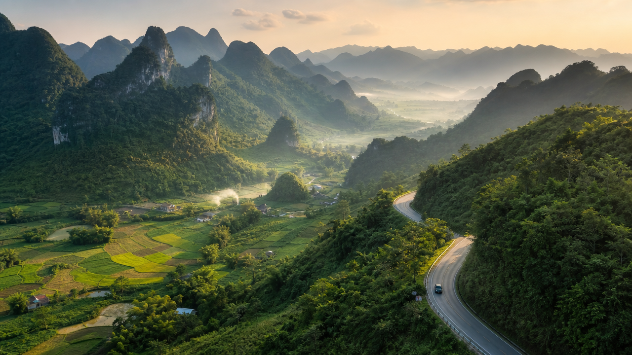 Cao Bang Loop Map