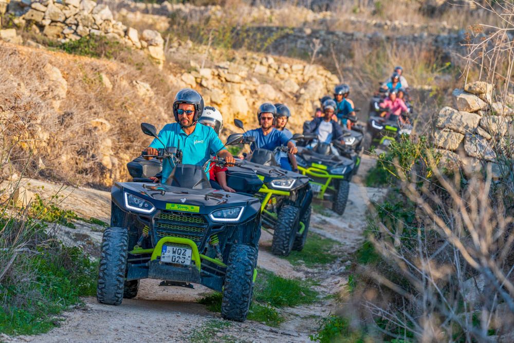 Gozo Quad Bike Day Tour All Inclusive Blue Lagoon