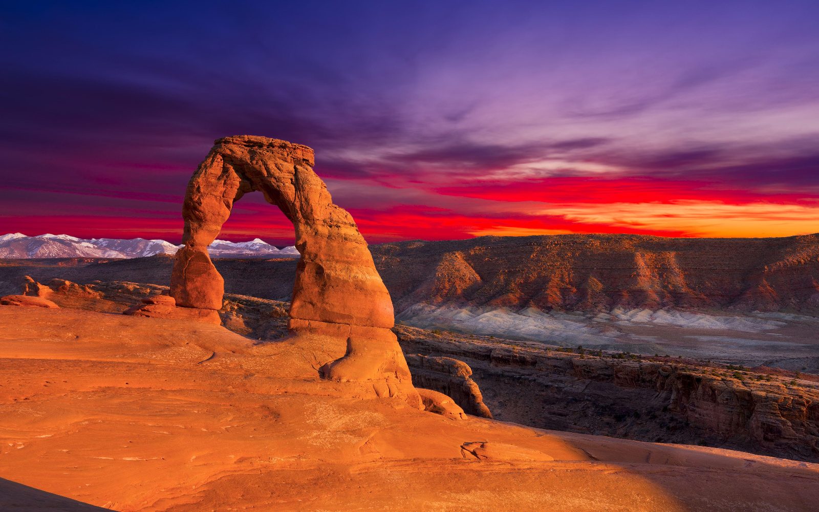 Arches National Park Sunset Time