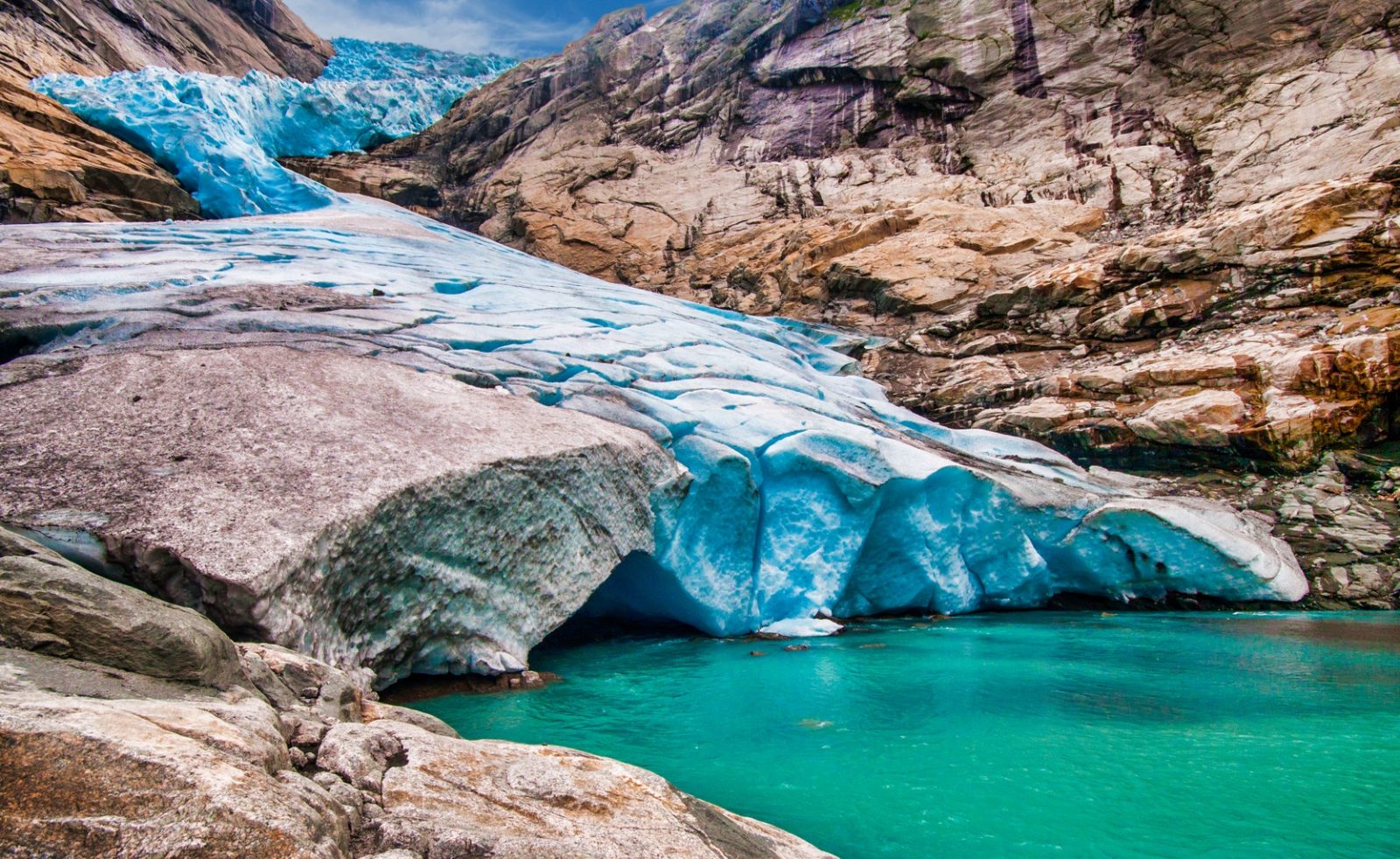 Briksdal Glacier From Olden Cruise Port