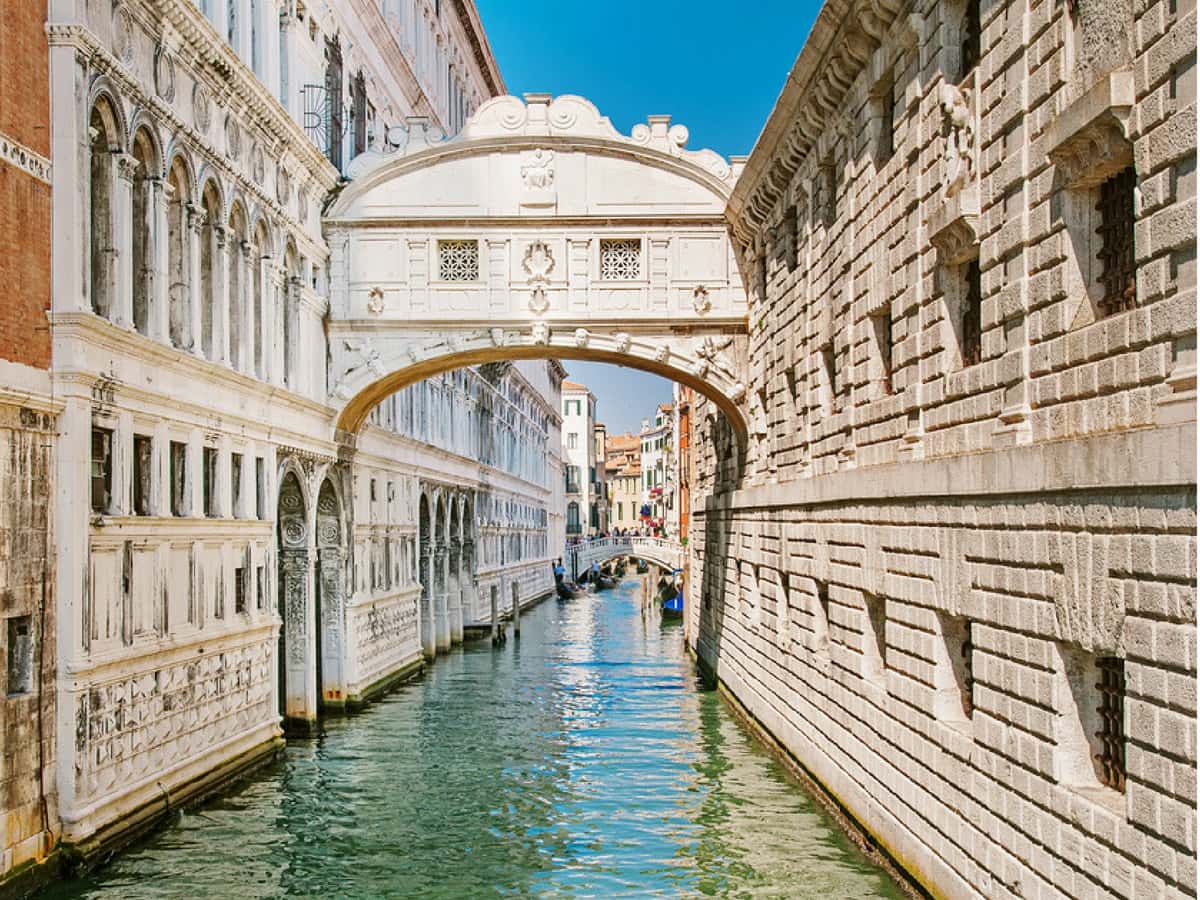 Gondola Ride Under Bridge of Sighs