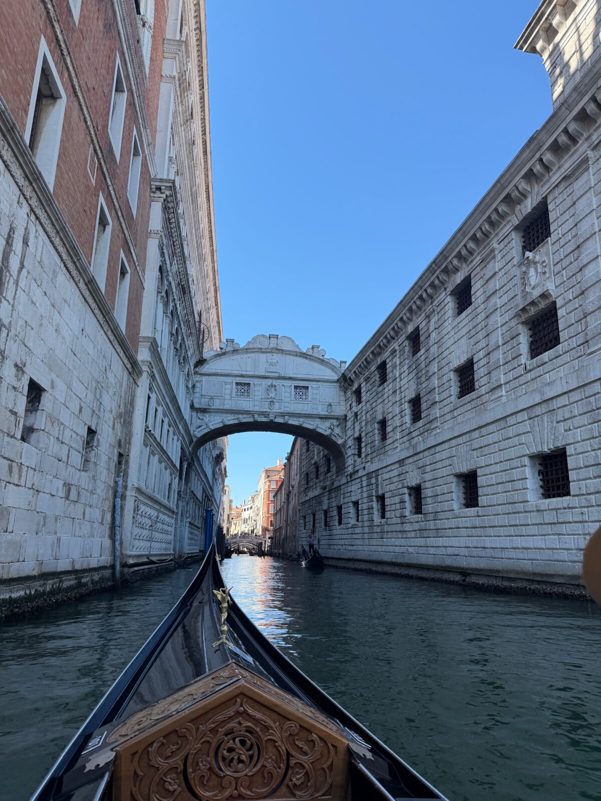 Gondola Ride Under Bridge of Sighs