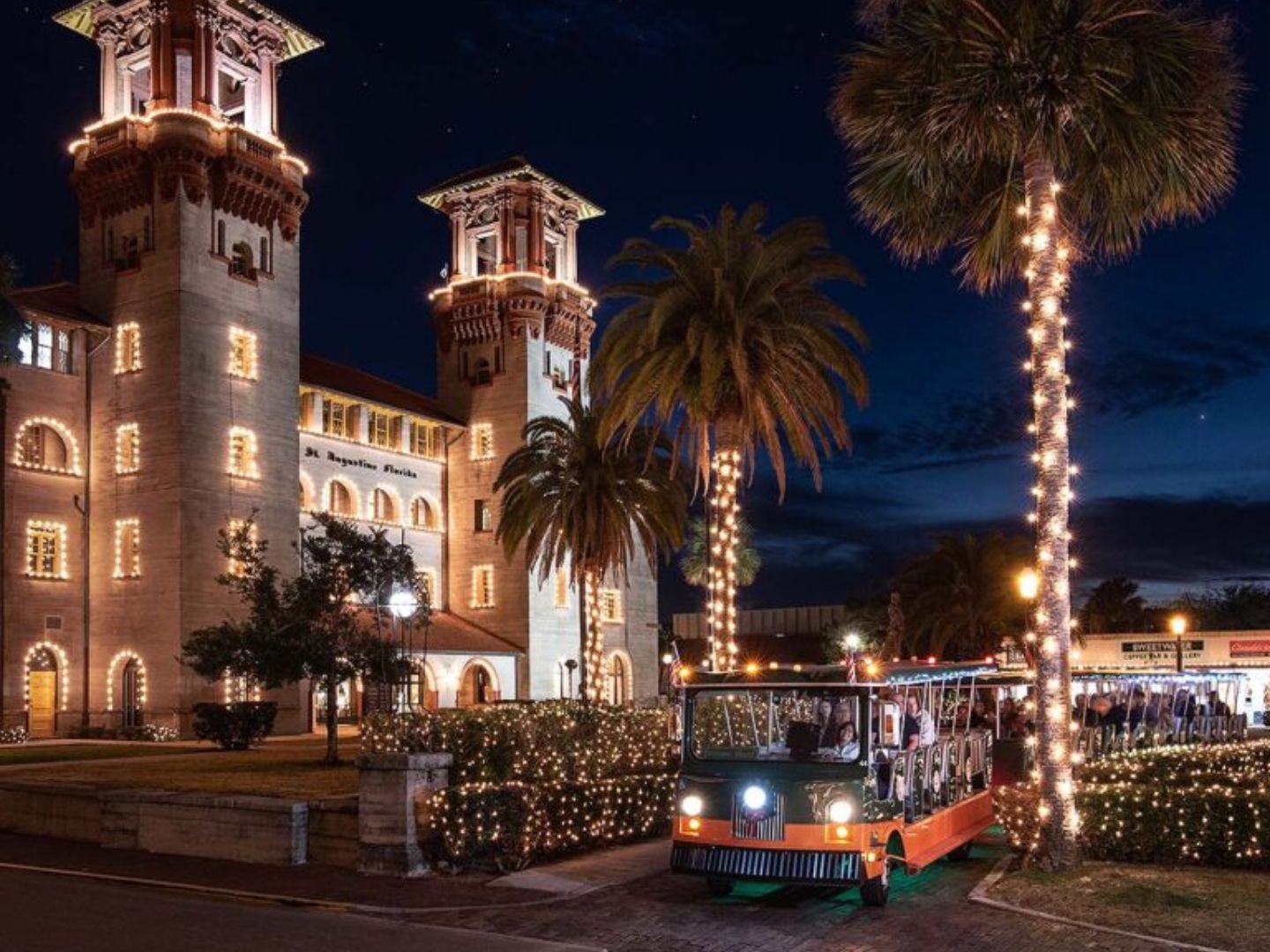 St Augustine Golf Cart Lights Tour