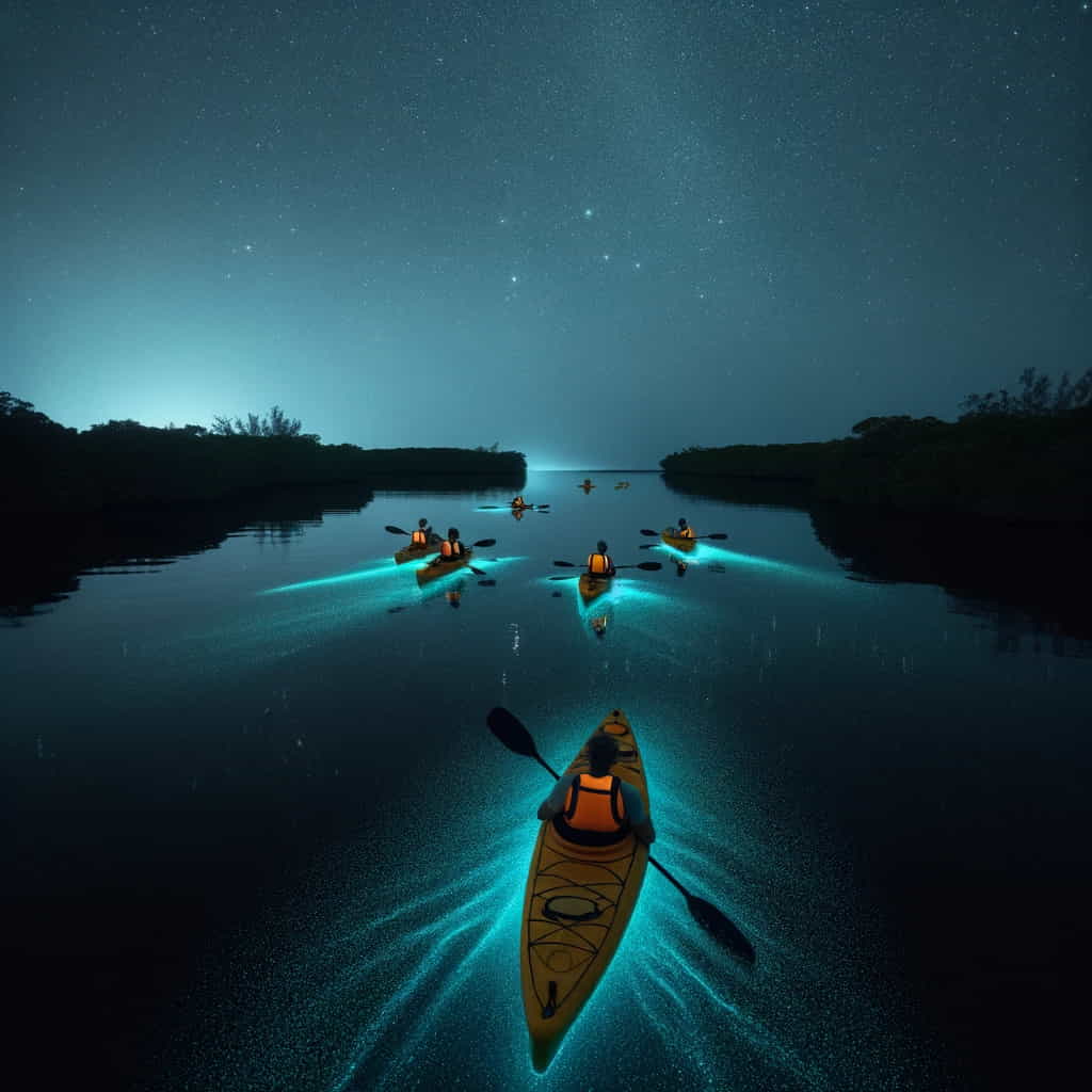 Bioluminescent Kayaking Cocoa Beach Experience