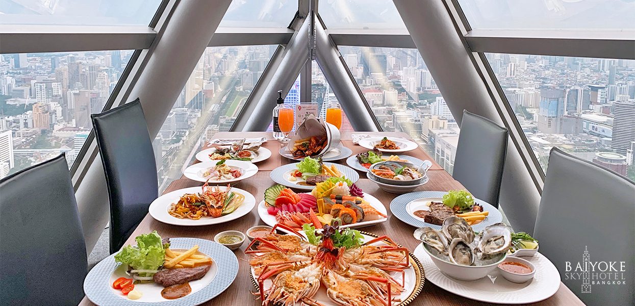 Baiyoke Sky Hotel Buffet on 82nd Floor by Crystal Grill Bangkok