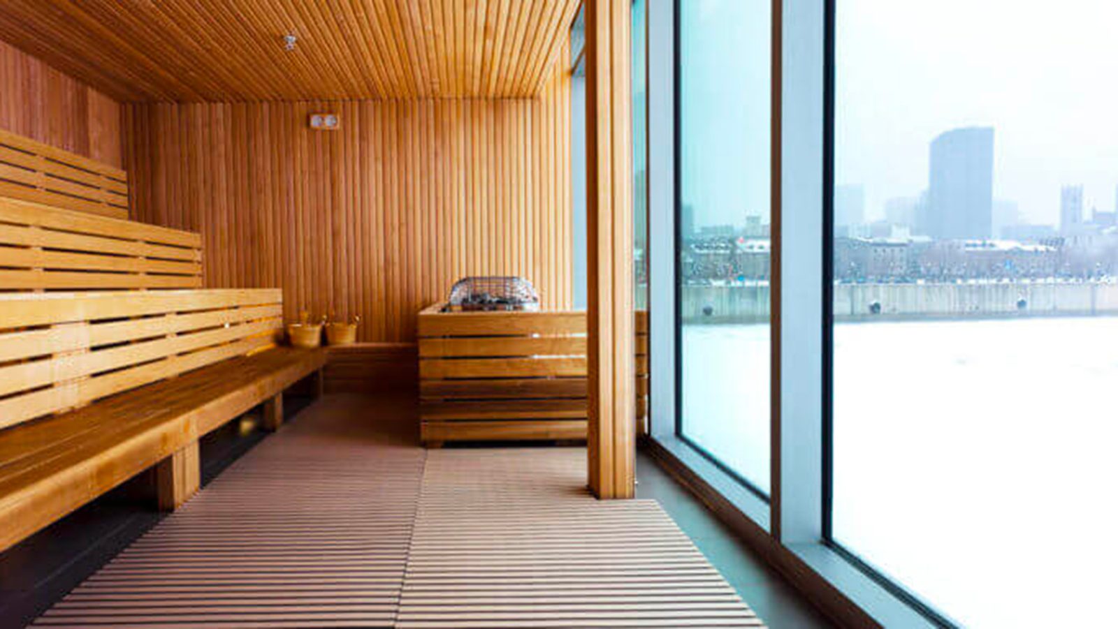 Sauna with Garden View