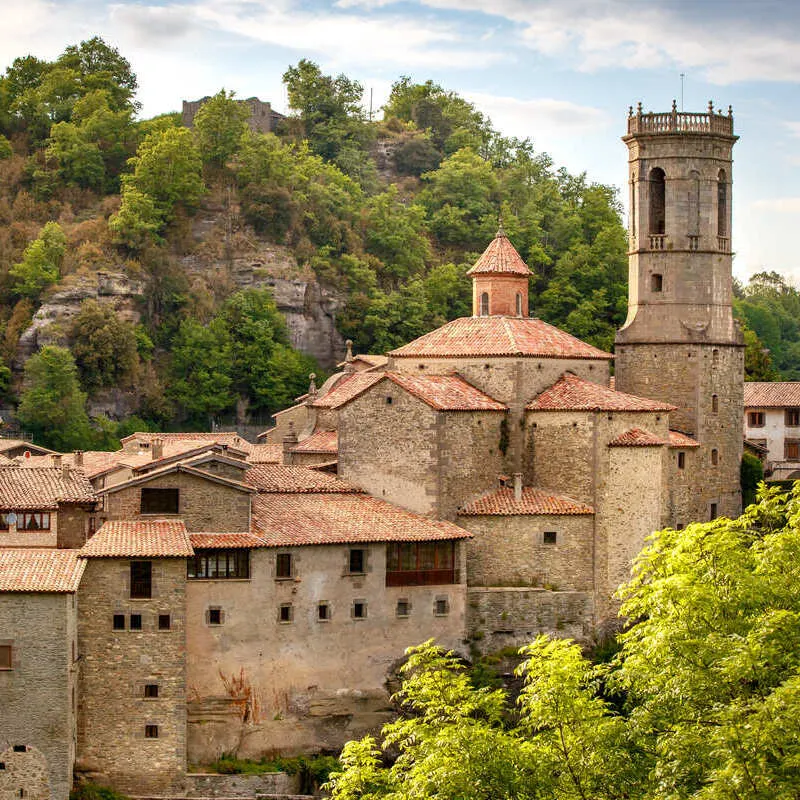 Medieval Town Near Barcelona