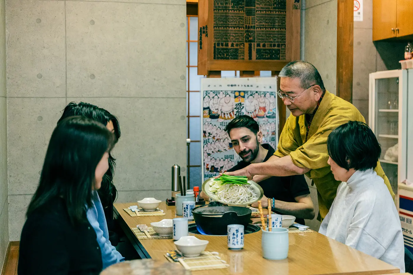 Chanko-Nabe Table Setup