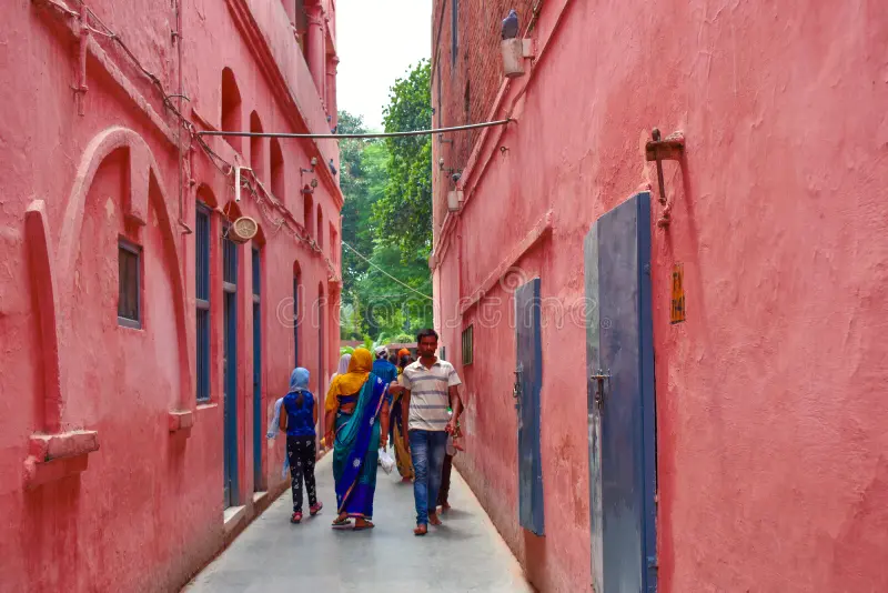 Enter through the historic lane