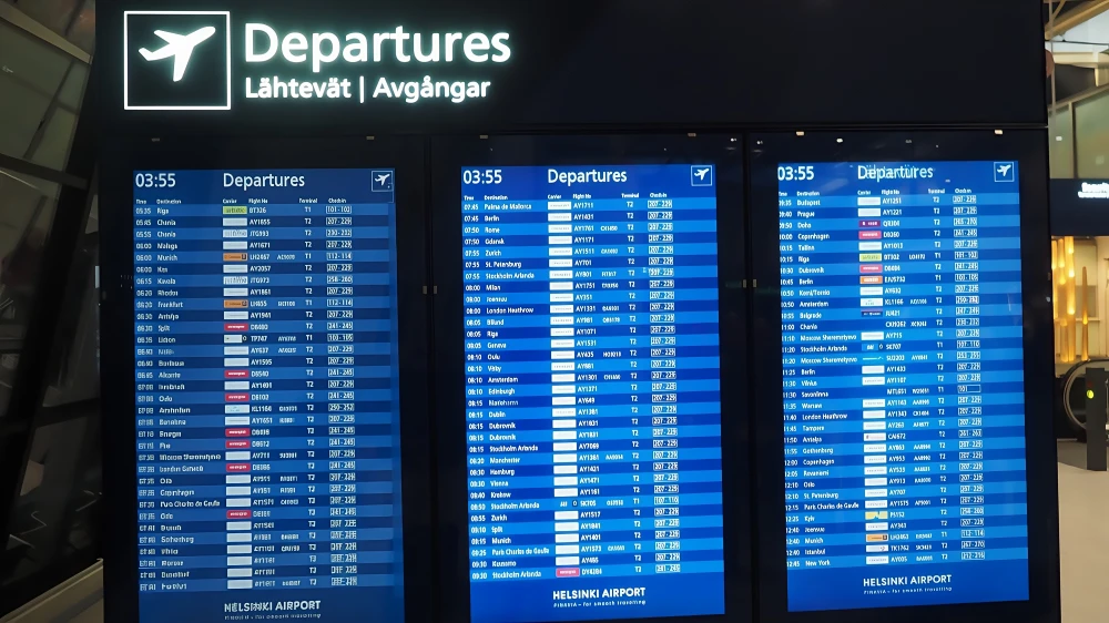 Terminal Departure Information Board