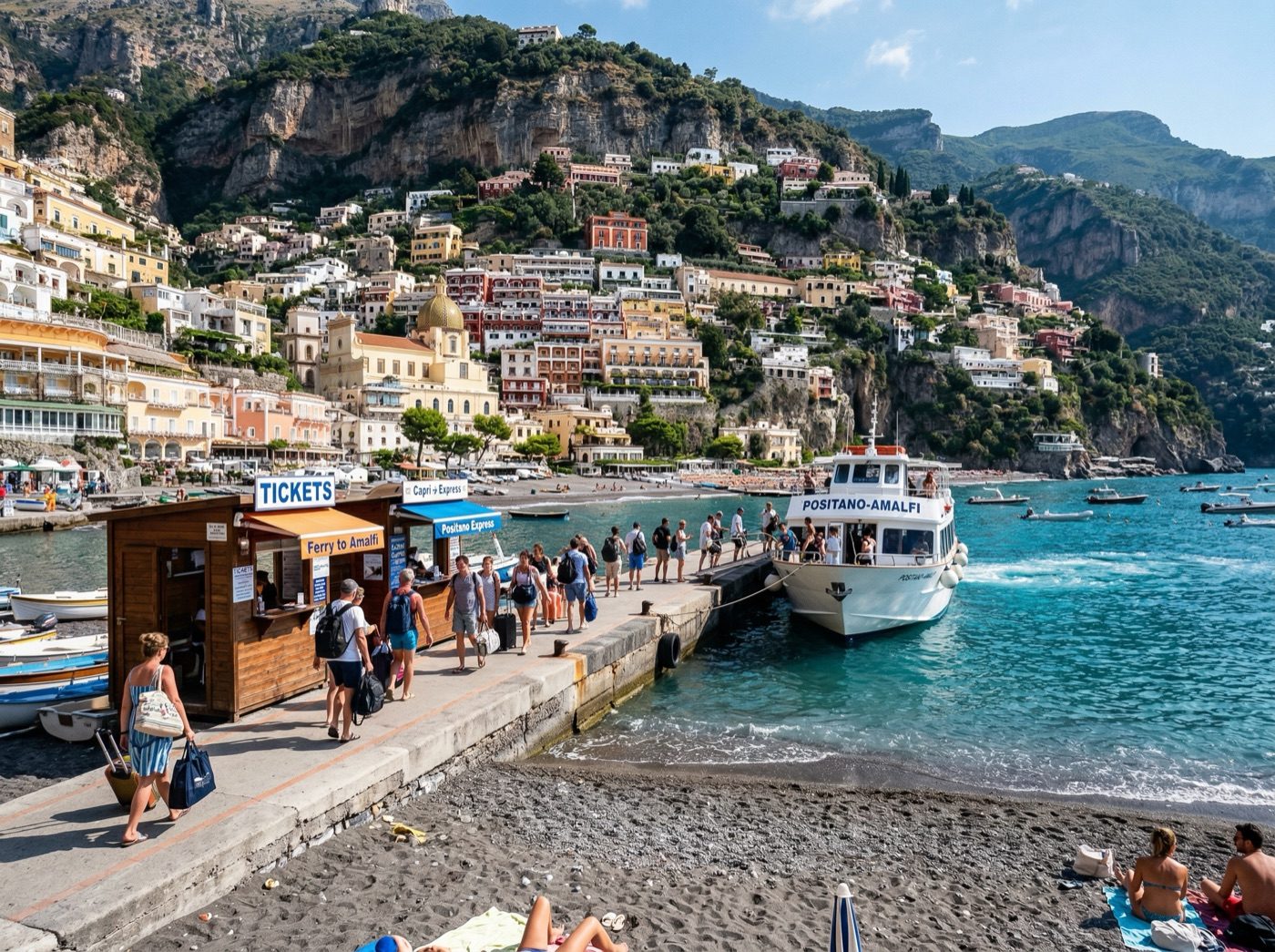 Rome to Amalfi Coast Scenic Day Trip by Train & Boat