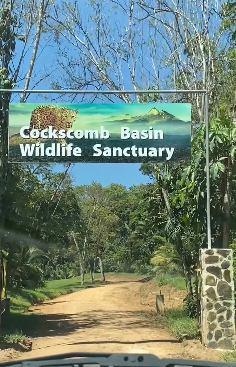 Cockscomb Basin Wildlife Sanctuary Entrance
