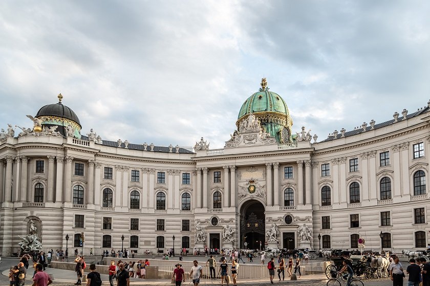 Arrival at Hofburg