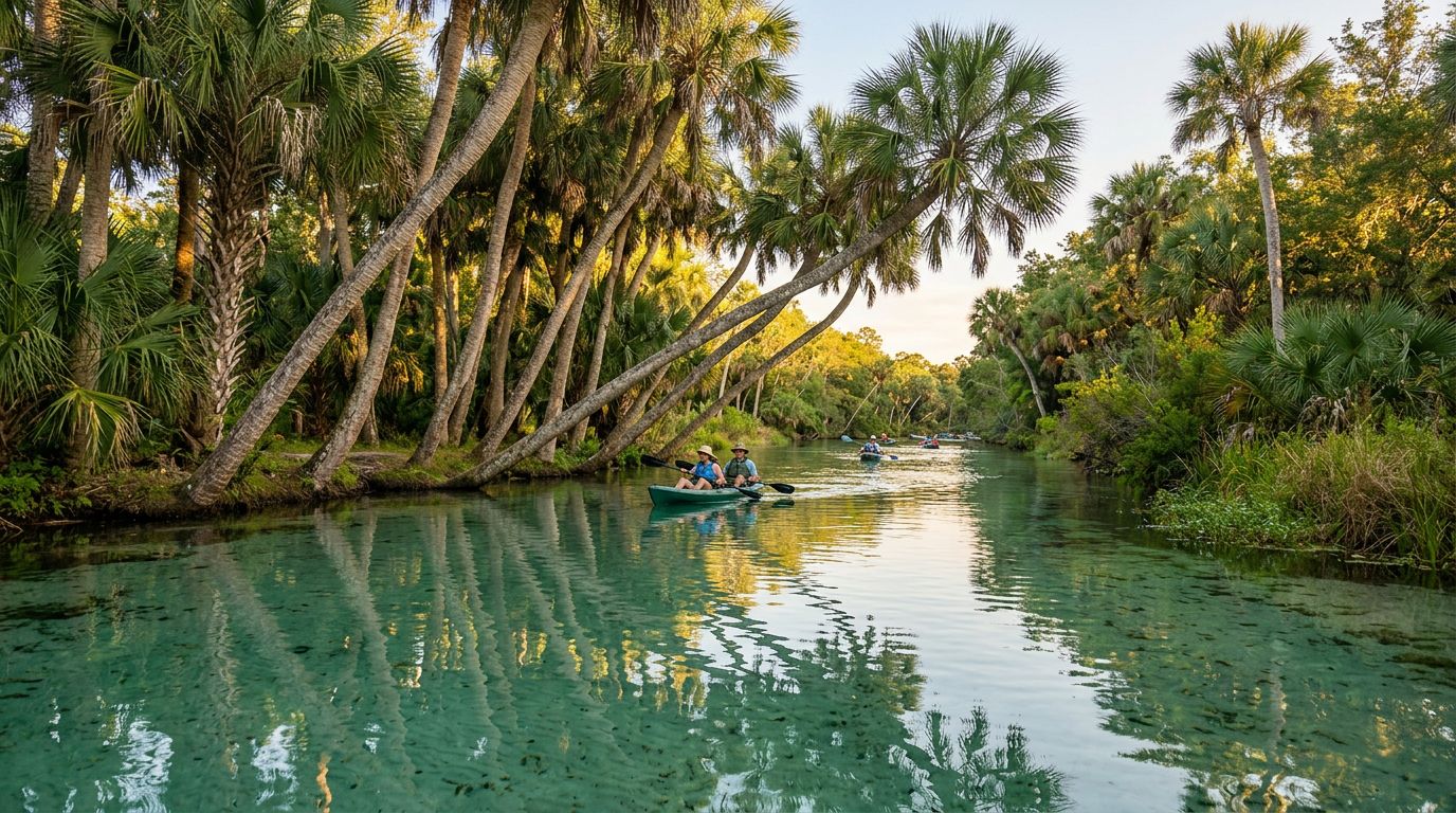 The Overhanging Palms