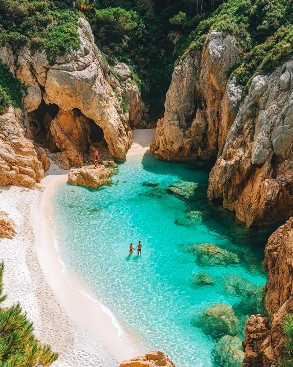 Cala Coticcio Shoreline