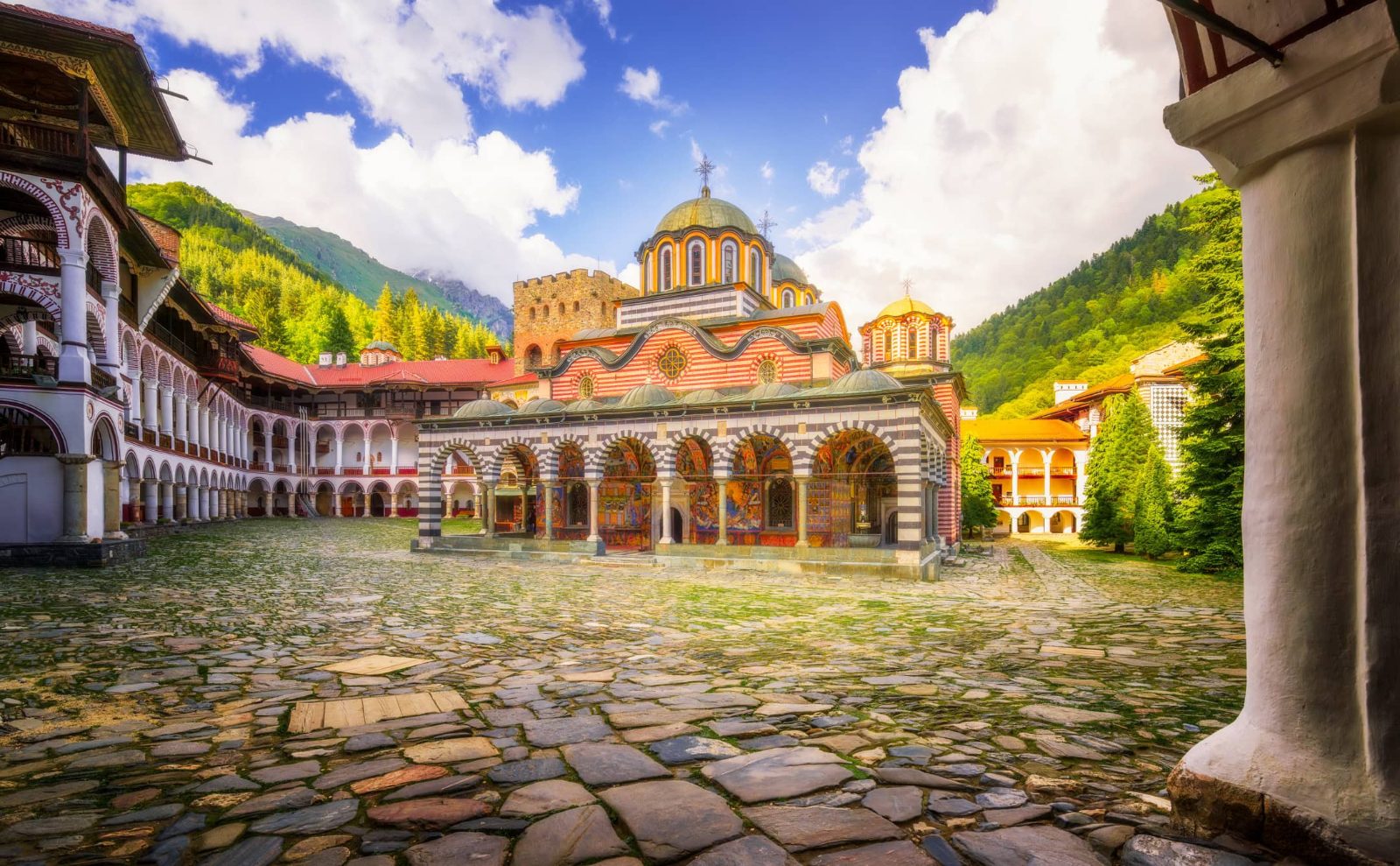 Monastic Courtyard