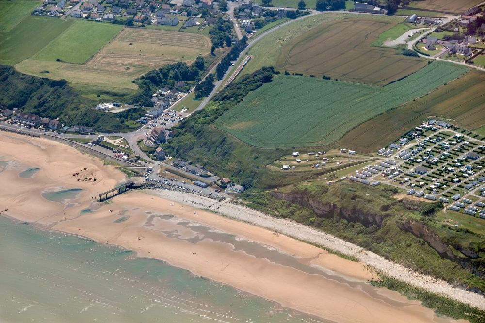 Ankunft am Parkplatz Vierville-sur-Mer