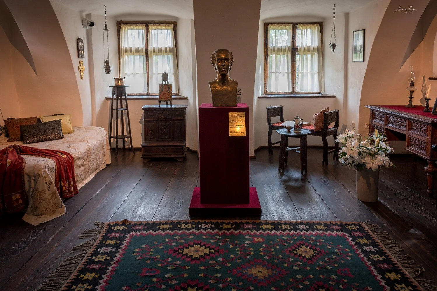 Enter the castle and tour the interior rooms