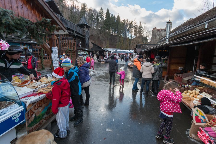 Arrive and explore the village market