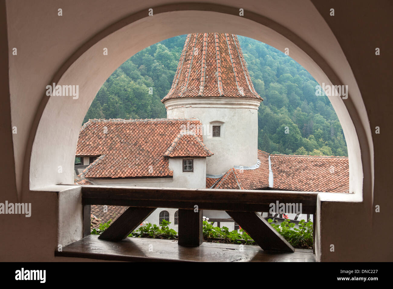 Tower balconies and courtyard exit