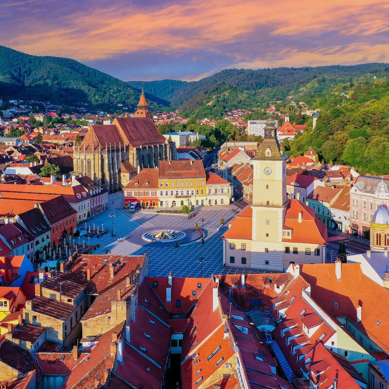 Brasov old town district