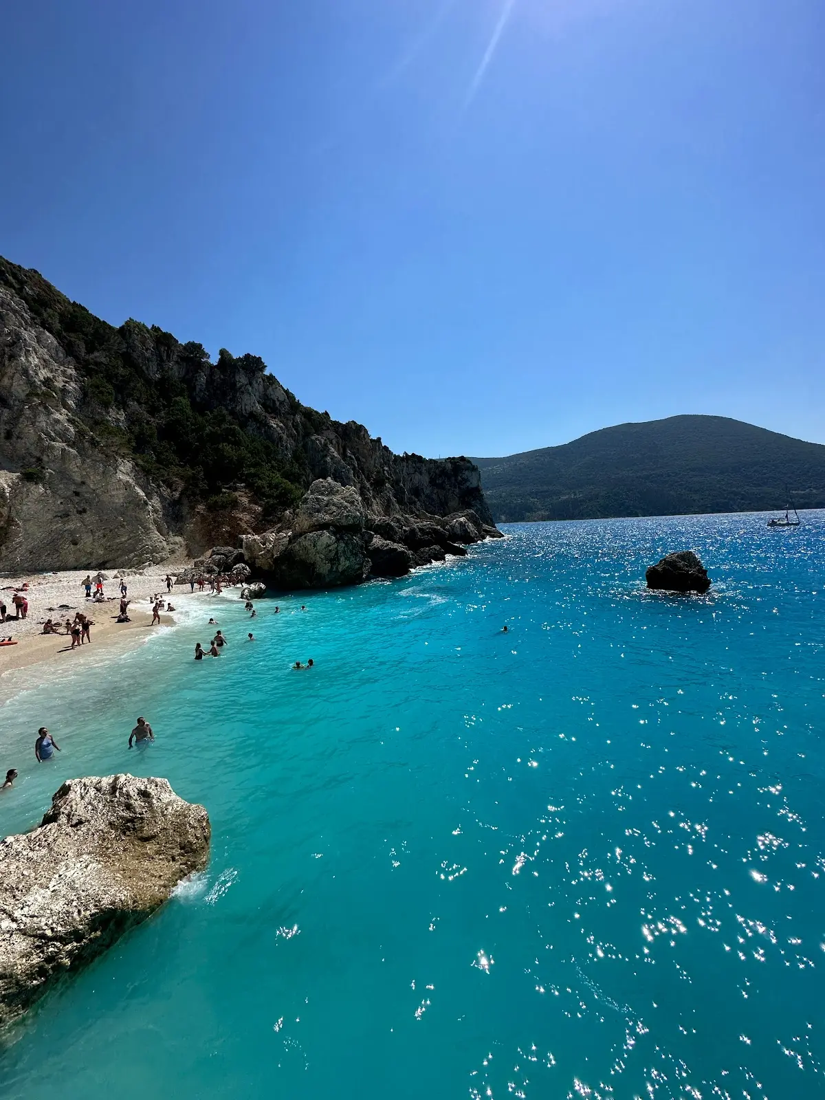 Egremni Beach Coastline