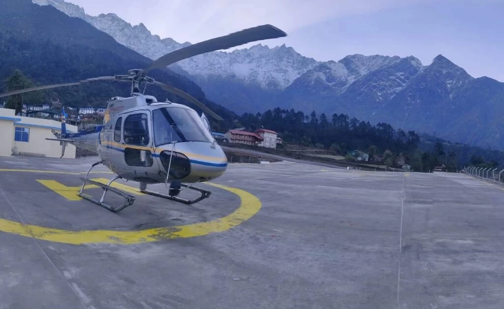Hotel pickup and transfer to helipad