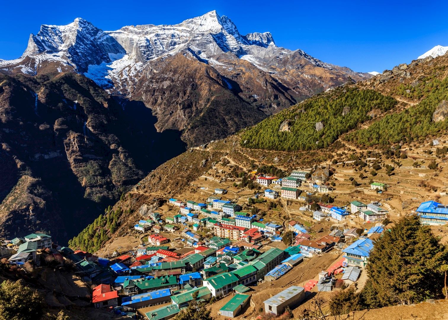 Ascend to Namche Bazaar
