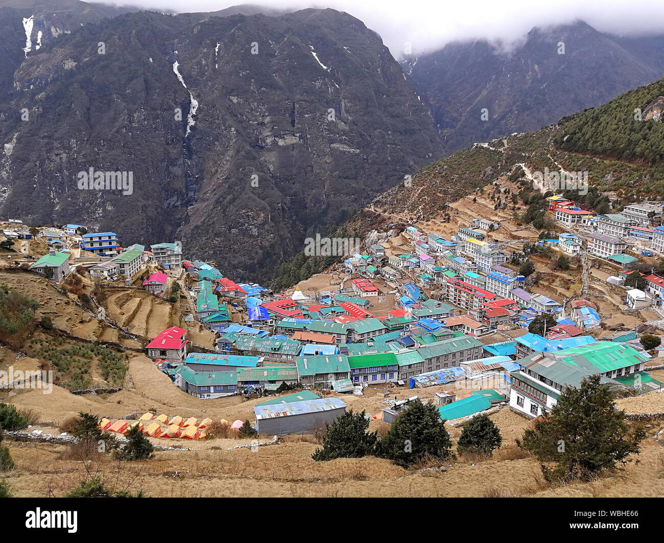 Return flight via Namche Bazaar
