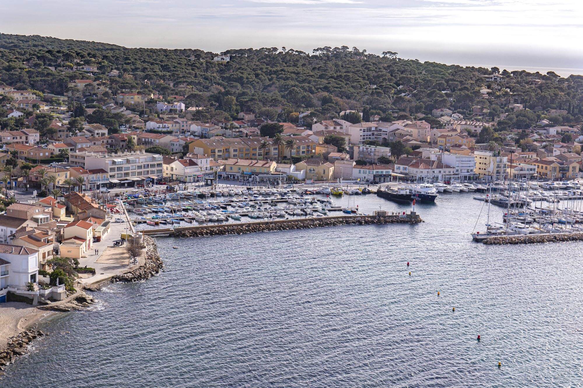 Le Brusc Harbor Entrance