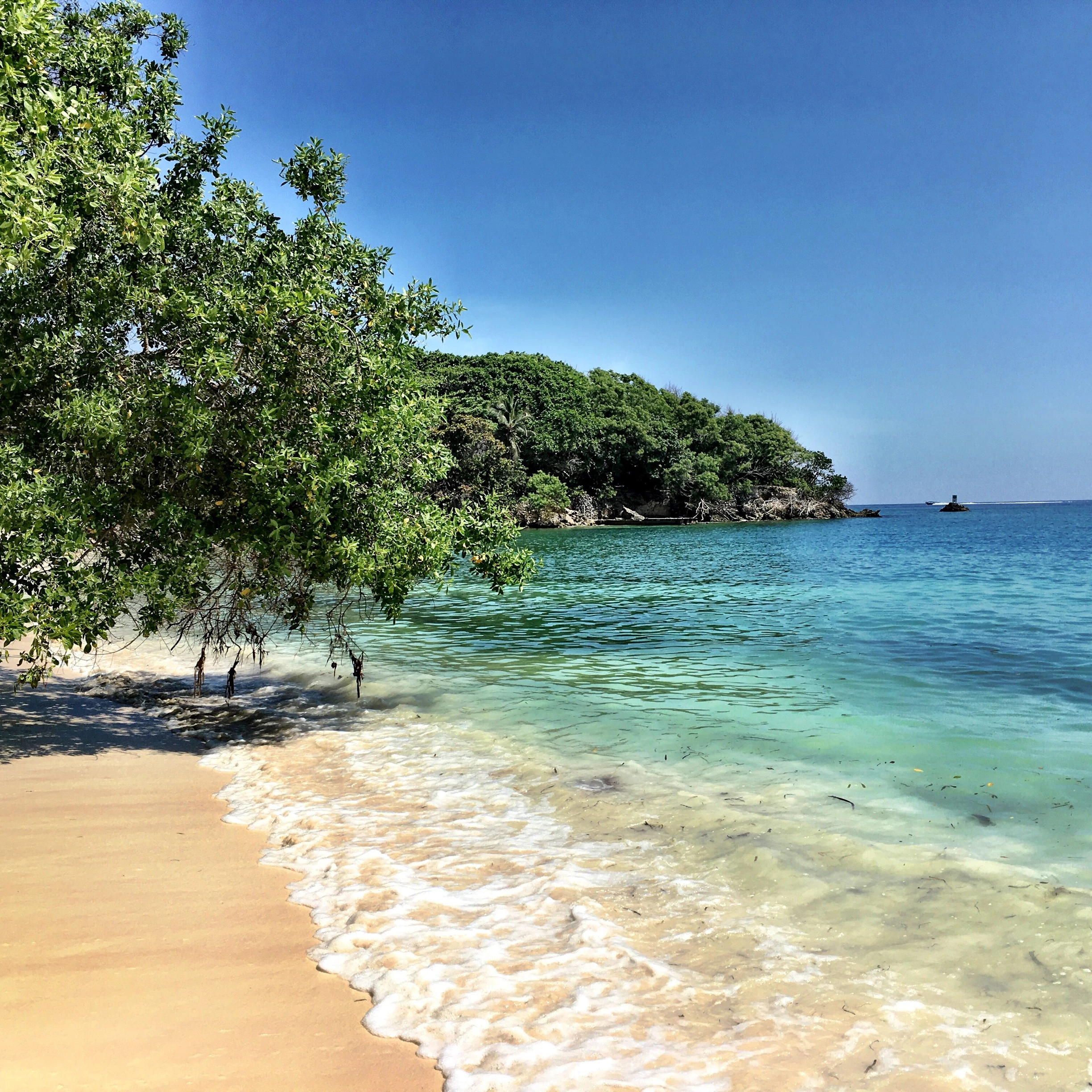 Beach time on Isla Grande