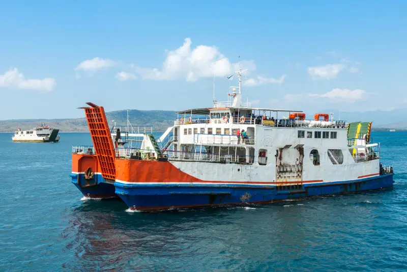 Ferry crossing to Java
