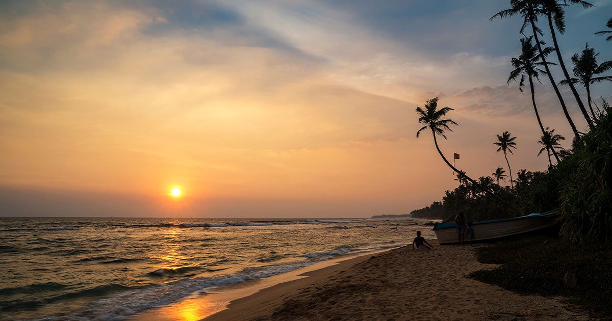 Mirissa Beach Shoreline