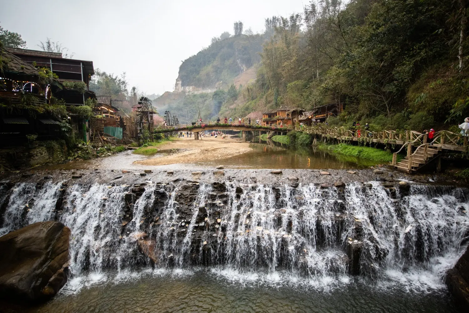 Cat Cat Village Waterfall