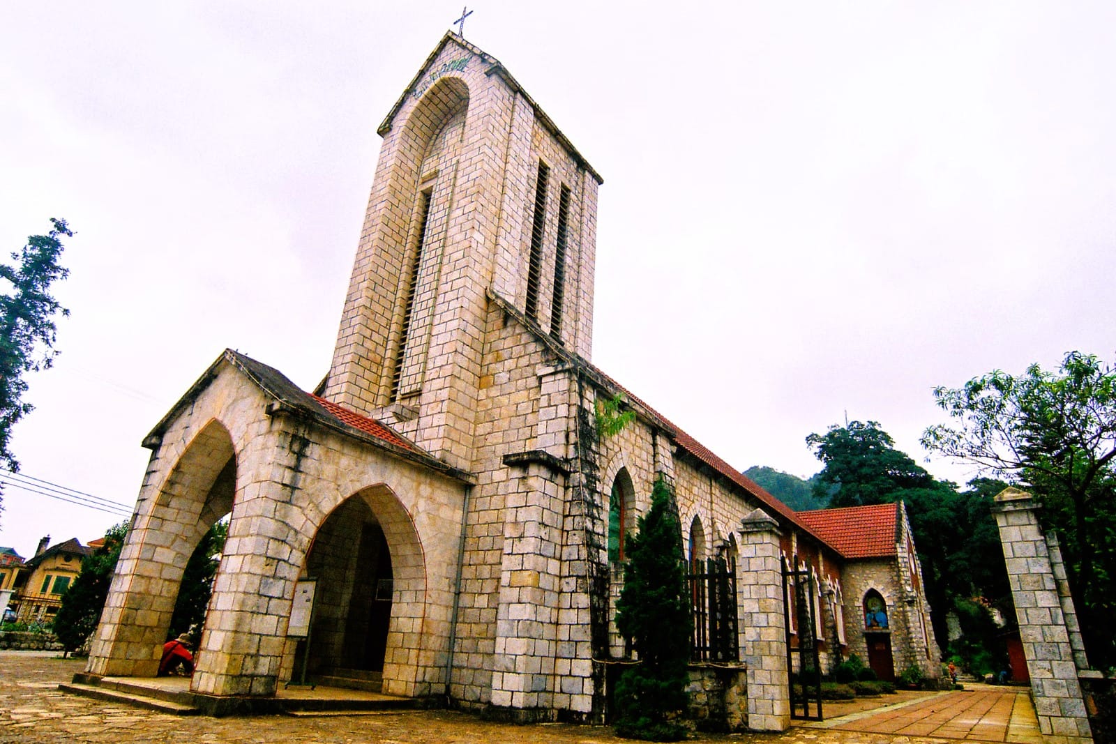 Sapa Stone Church Courtyard