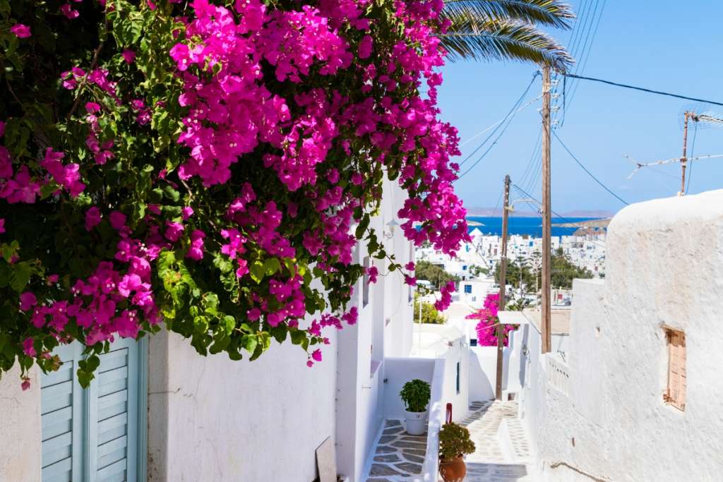 Antiparos Town Main Street