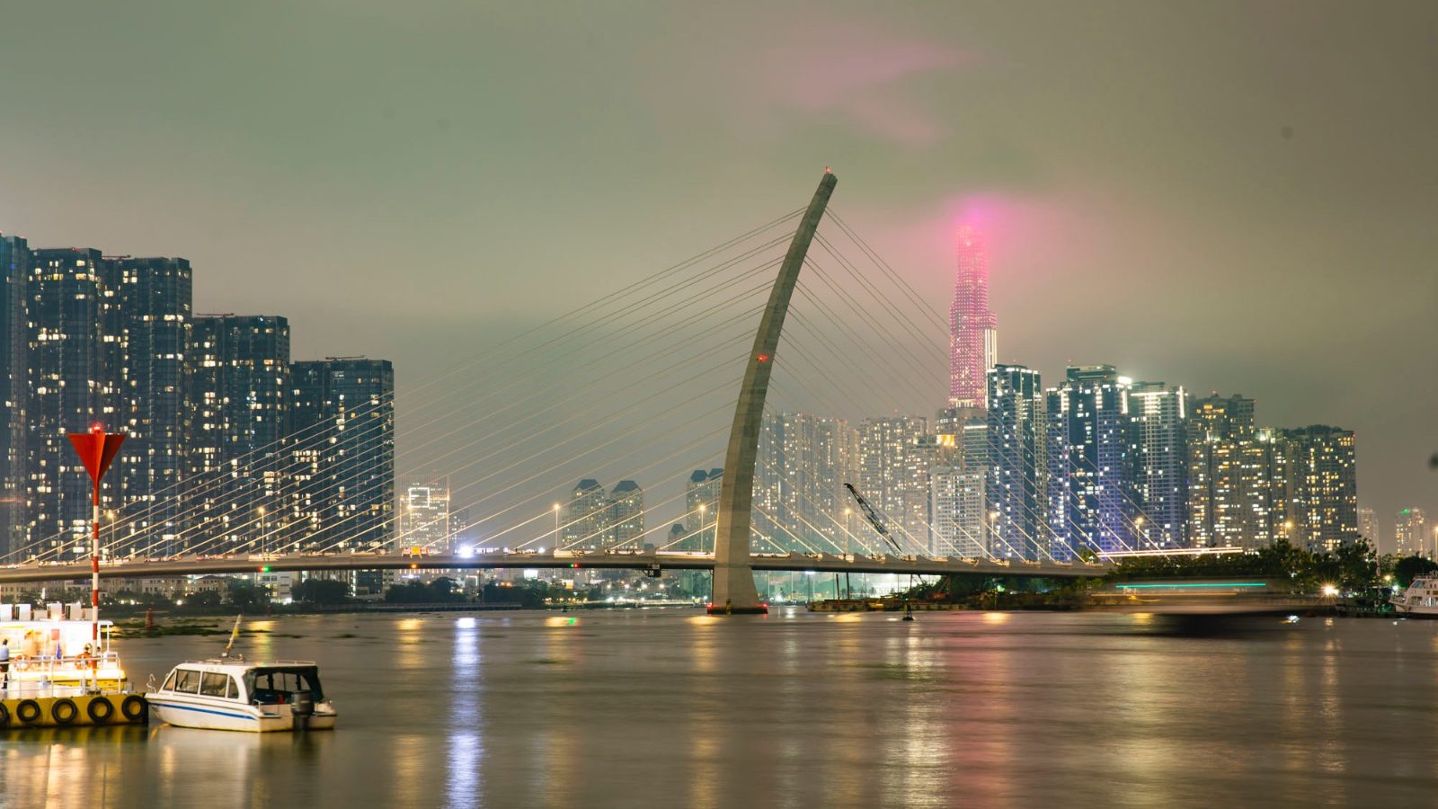Thu Thiem Bridge Panorama