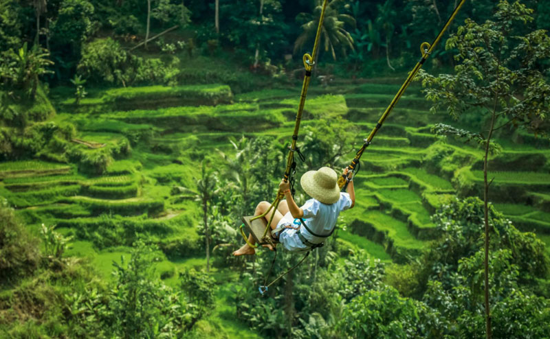 Piattaforme Bali Swing sul crinale