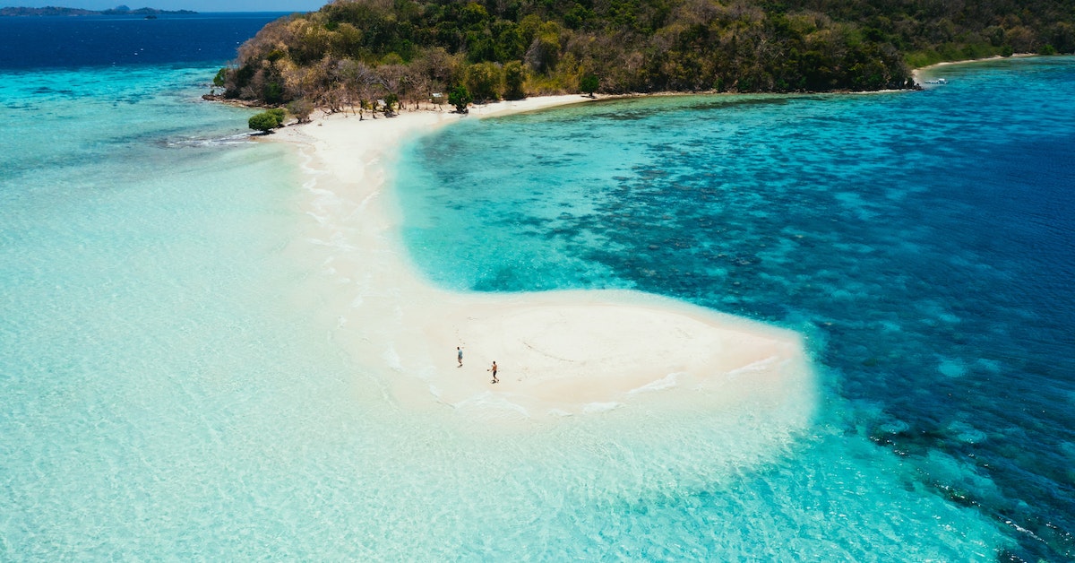 Plage de sable blanc du sud-ouest