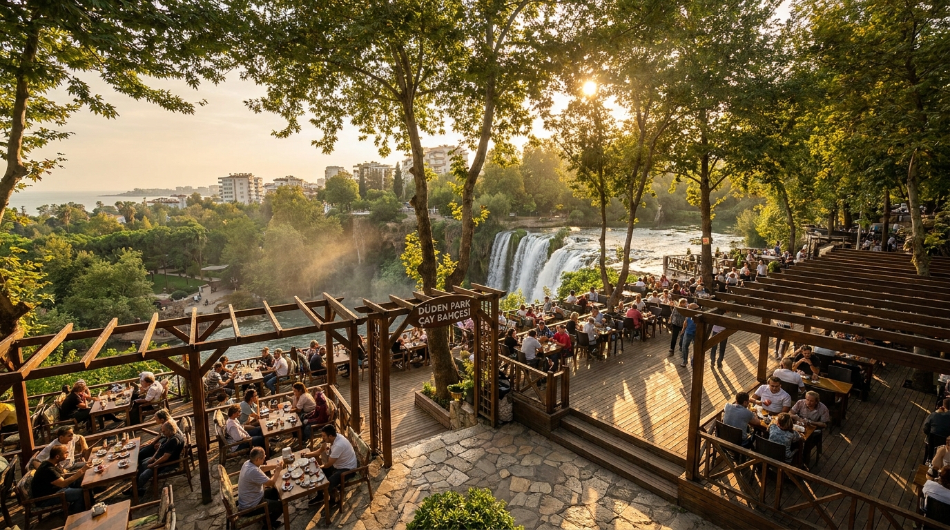 Terrasse du salon de thé Düden Park