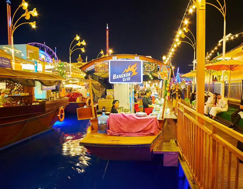 Floating Market and Fiesta Street Dinner